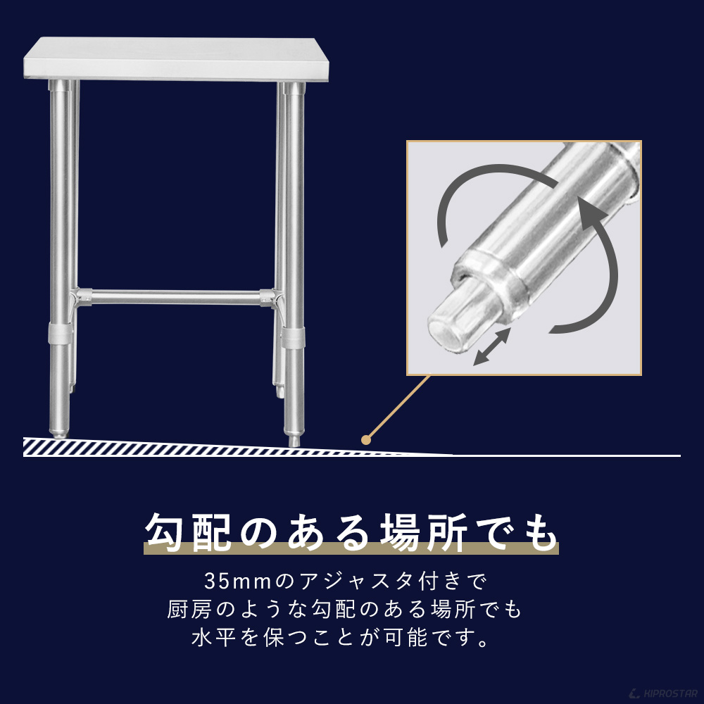 ステンレス 作業台 三方枠 業務用 調理台 900×450